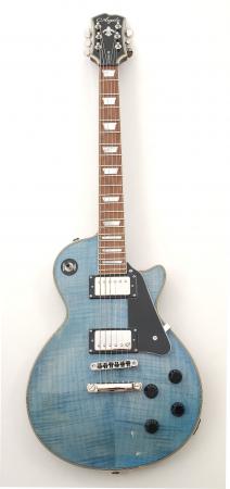 Agile AL-3200MCC Light Blue Flame MN Roasted Maple Fretboard