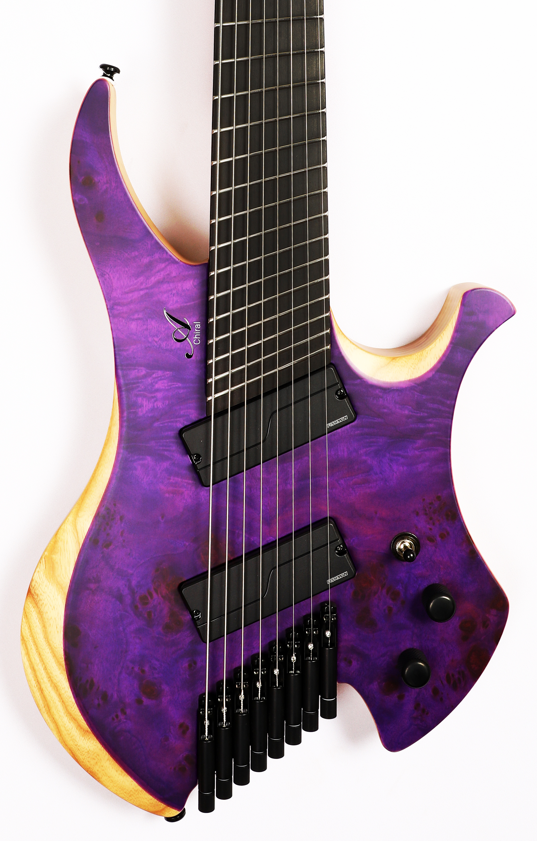 purple 8 string guitar