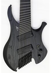 Agile Chiral Nirvana 9 String Guitar 92528 EB MOD SS Flat Black Headless Guitar Advanced Order (11-25)