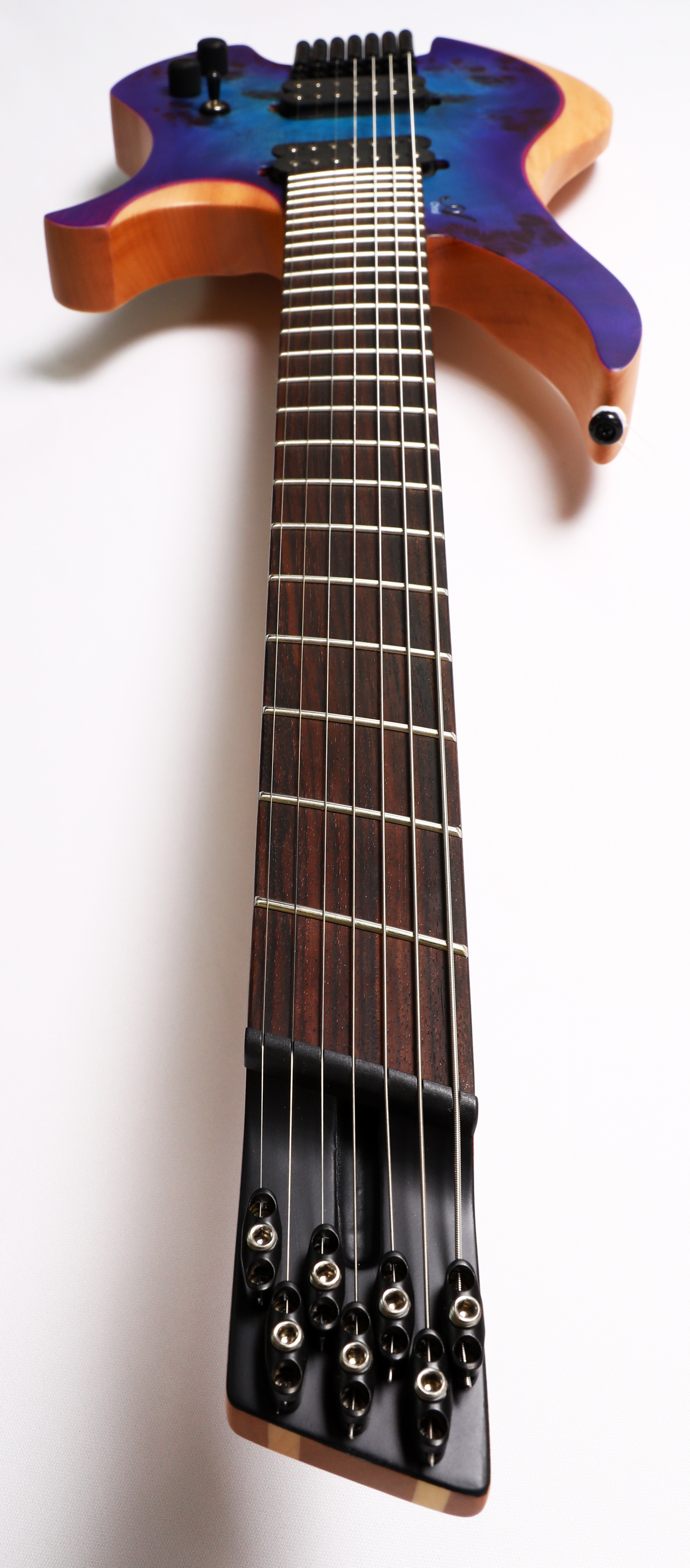 Agile Chiral Parallax 72527 RN Satin Blue / Purple Headless Guitar