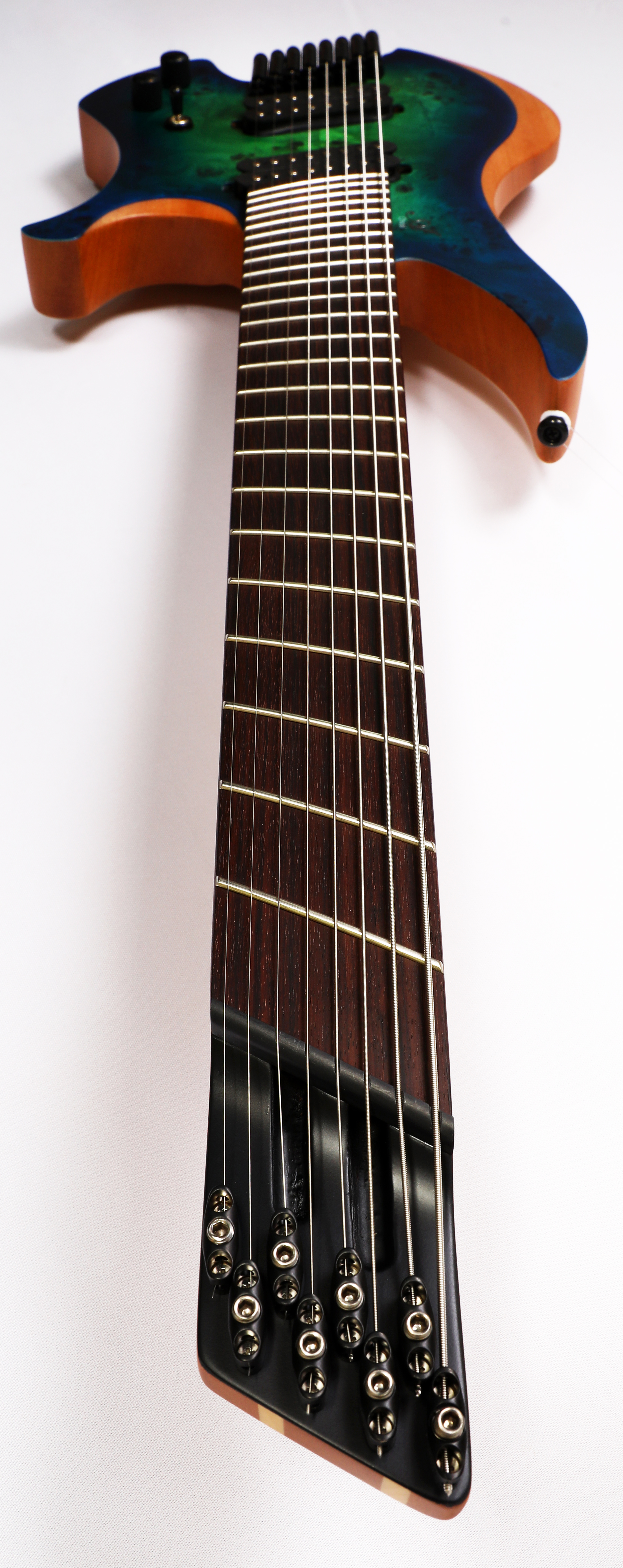 Agile Chiral Parallax 82528 RN Satin Green / Blue Headless Guitar