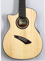 Agile Renaissance 72527 RL EQ NA 7 String Left Handed Acoustic Multiscale