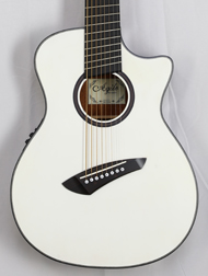 Agile Renaissance 82527 EQ RL White EQ 8 String Acoustic Multiscale B Stock