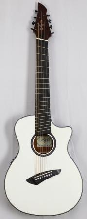 Agile Renaissance 82527 EQ RL White EQ 8 String Acoustic Multiscale B Stock