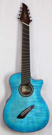 Agile Renaissance 82730 RL EQ Oceanburst Flame Steel String 8 String Acoustic Multiscale 