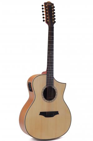 Bromo BAT 4CE-12 String Solid Spruce Top Acoustic-Electric Advanced Order (3-1)