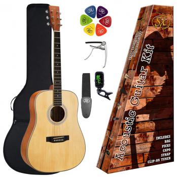 SX SD 104K Acoustic Guitar Package