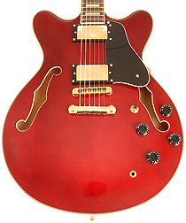 Agile AS-820 Wine Red Flame Wide Gold Frets